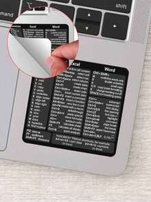 1 件透明键盘快捷键贴纸，适用于笔记本电脑，初学者必备，释放记忆！3.15 X 3.15 英寸 / 8 X 8 厘米