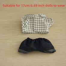 1pc Clothes Only (No Doll), Suitable For 17cm 1st/2nd/3rd Generation Doll Clothes, Pants, Accessories