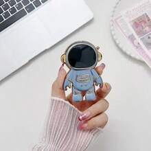 3pcs/Set 3D Cartoon Astronaut Electroplated Desk Phone Stand, Multi-Functional Slouchy Phone Holder - Multicolor - View 20