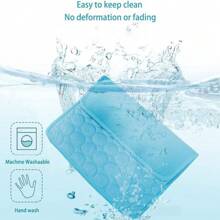 1 Pieza Esterilla de enfriamiento para mascotas, cama de verano de seda con hielo para perros y gatos, colchón con aislamiento contra la humedad, 5 tamaños