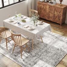 Vintage Floral Area Rugs For Living Room Bedroom, Soft Washable Printed Rug For Living Room Indoor Non Slip Stain Resistant Carpet For Dining Room Boho Rug For Home Decor Aesthetic - 灰色 - 查看 3
