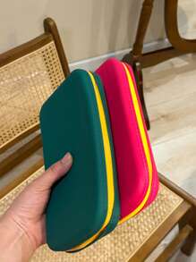 14 colores disponibles, bolsa de cosméticos de silicona lavable de gran capacidad, bolsa de playa, organizador de maquillaje, clutch de playa