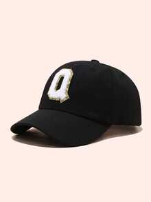 1PC Children Black 26 Letter Baseball Cap Gold Thread Embroidery Craft R Letter Design Style Kpop Fashion Snapback Cap Girls Boys Sun Hats - Black - View 81
