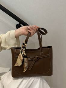 Nuova borsa da donna elegante e versatile, tinta unita, stile lussuoso