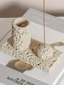 1 Stück Harz Galaxy Textur Design Räucherstäbchen Halter, Salbei Stange Halter, Räucherstäbchen Halter & Kerzen Tablett Set, multifunktionale Dekoration - einzigartiges Wohnaccessoire für Entspannung und Meditation