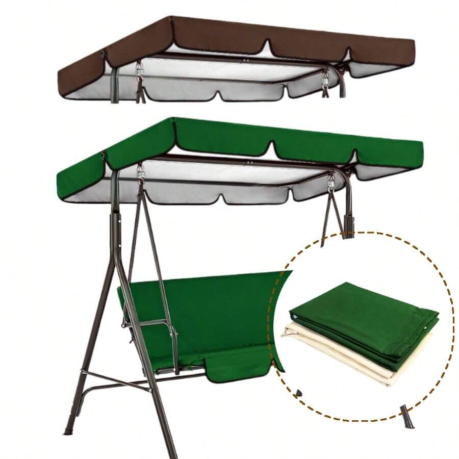 1 件 210D 防水秋千椅顶罩户外花园公园秋千椅遮阳顶罩