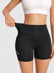 Women's Running Shorts With Side Pockets, Sports Tight Shorts, Yoga Pants For Gym