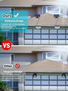 Luces solares exteriores, 106 focos LED solares con sensor de movimiento con control remoto, focos LED con cable de 5 m, luces de seguridad solares con sensor de movimiento a control remoto para exterior, patio, jardín, garaje