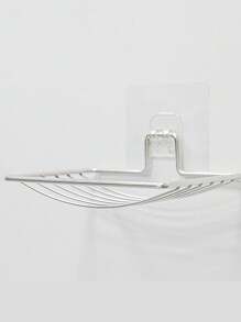 Suport pentru săpunieră cu design de drenaj, suport pentru burete de chiuvetă, săpunieră, rezistent la rugină și impermeabil, instalare ușoară, organizator de baie, fără găurire, organizator de duș, pentru depozitare în baie și decor interior și bucătărie