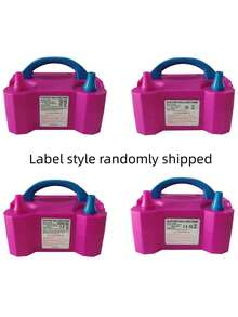 1 件便携式电动气球泵，气球鼓风机风扇，用于快速制作气球拱门，自动气球充气机带双喷嘴，用于派对/婚礼装饰