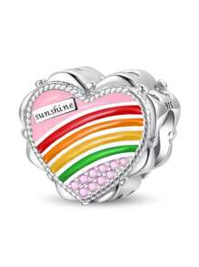 1 Peça Stertling Silver 925 Charme Big Ben Tower Love Bead Adequada para Mulheres Pulseiras Braceletes DIY Joias Fazendo e Combinação de Roupas Diárias Decoração de Jóias para Meninas