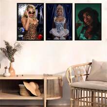 1 件可选框架海报墙艺术流行夏日步行者海报海报纸印刷家居客厅卧室入口酒吧咖啡厅艺术画装饰，墙壁艺术带框架 - 彩色 - 查看 16