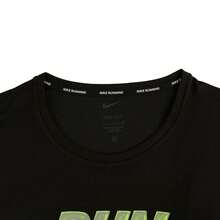 Nike 男士 AS M NK RUN ENERGY MILER SS T 恤，针织无领短袖，THJ3565-010 - 黑色 - 查看 3