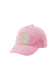 1顶儿童26字母棒球帽，时尚字母设计，韩版女童棒球帽，男女童遮阳帽，1-3岁 - 粉色 - 查看 33