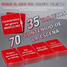 Juego de mesa giratorio español, 2 modos - Respuesta de 10 segundos y modo bomba, juego interactivo ágil en grupo, 36 escenas hilarantes y temporizador, juego de estrategia de construcción de palabras, ideal para familia, trabajo en equipo, al aire libre, Navidad, cumpleaños, regalo de Año Nuevo