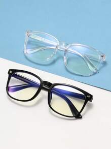 2 buc ochelari unisex cu ramă transparentă, potriviți pentru purtarea zilnică