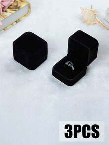 Hộp đựng nhẫn nhung (1/3 chiếc), hộp đựng nhẫn nhỏ, thích hợp cho cầu hôn, đám cưới, lễ đính hôn, Giáng sinh, Ngày Valentine, hộp trưng bày nhẫn, bông tai và khuyên tai, dành cho phụ nữ và bé gái, hộp đựng nhẫn nhung, hộp trang sức, hộp đựng huy hiệu, hộp trang sức, quà tặng Ngày của Mẹ, quà tặng cho mẹ - Nhiều màu - Xem 29