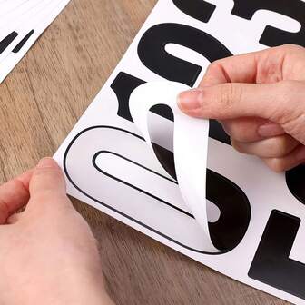 Waterproof Stickers With 0 To 9 Digits, Suitable For Email, Office, School, And Home Door Number Labels,School Supplies,Back To School