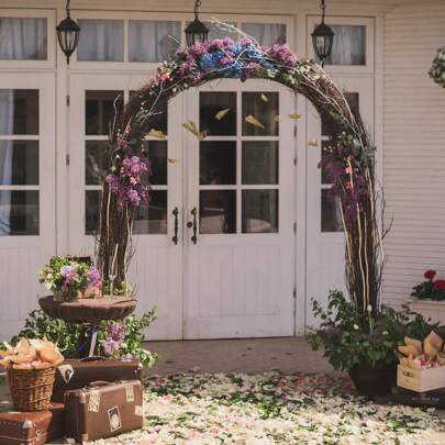 Arco per rose in metallo 192x38x240 cm, arco da giardino con piastre di base, arco per matrimonio, verniciato a polvere in nero/verde/bianco, cornice