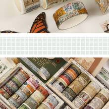 Dream Of Life Series: 24pcs/Set Vintage Paper Washi Tape Set, Classical Style - Multicolor - View 10