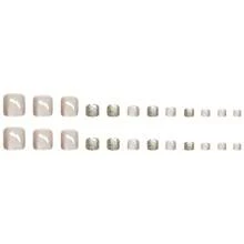 New Toe Nail Stickers, Pale Pink Cat Eye Glitter, Nail Decorations, Summer Toe Nail Stickers For Women & Girls