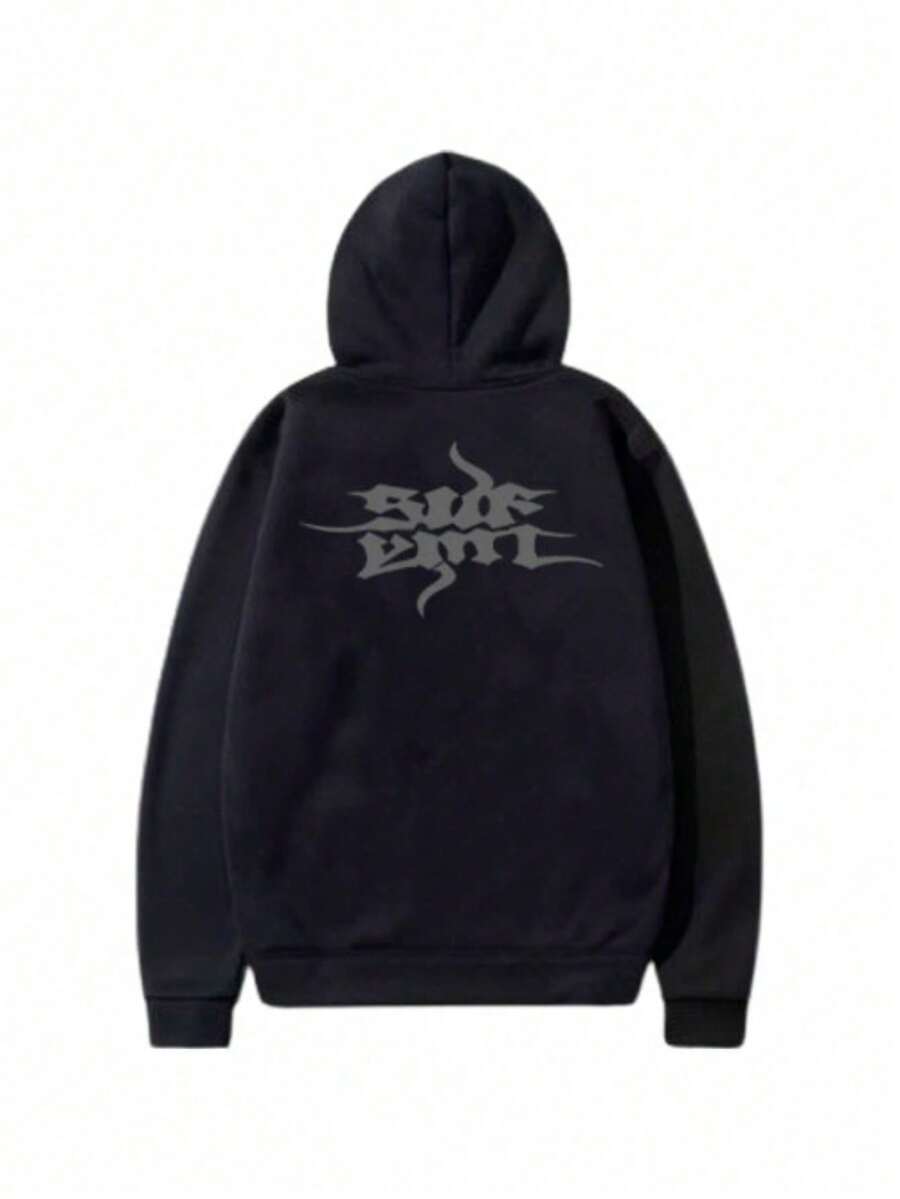 Sweatshirt SufGang Brand Logo Graffiti Reflective Fonts Skate Street Streetwear Urban Fashion Street Fashion Underground Fashion Lifestyle Music Boldness Irreverence Sophistication Unisex Male Female 100% Cotton Premium Top Streetwear Launch Immediate Shipping Various Colors!! - 黑色 - 查看 1