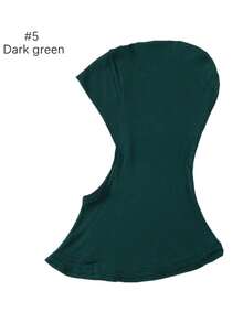 1pc Women Abaya Accessories Solid Color Instant Cover Head, Prayer Casual Pleated Headscarf, Practical Headscarf, Instant Long Khimar Hijab Turban, Suitable For Daily Use All Year Round Headband Veiled Clothes - Header Model - View 12