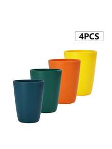 2/4/6/8 chiếc cốc nhựa PP, thích hợp đựng nước ép, sữa, đồ uống lạnh/nóng, gia đình, nhà bếp, nhà hàng, cắm trại, dã ngoại - Nhiều màu - Xem 10