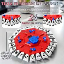 Juego de mesa giratorio español, 2 modos - Respuesta de 10 segundos y modo bomba, juego interactivo ágil en grupo, 36 escenas hilarantes y temporizador, juego de estrategia de construcción de palabras, ideal para familia, trabajo en equipo, al aire libre, Navidad, cumpleaños, regalo de Año Nuevo