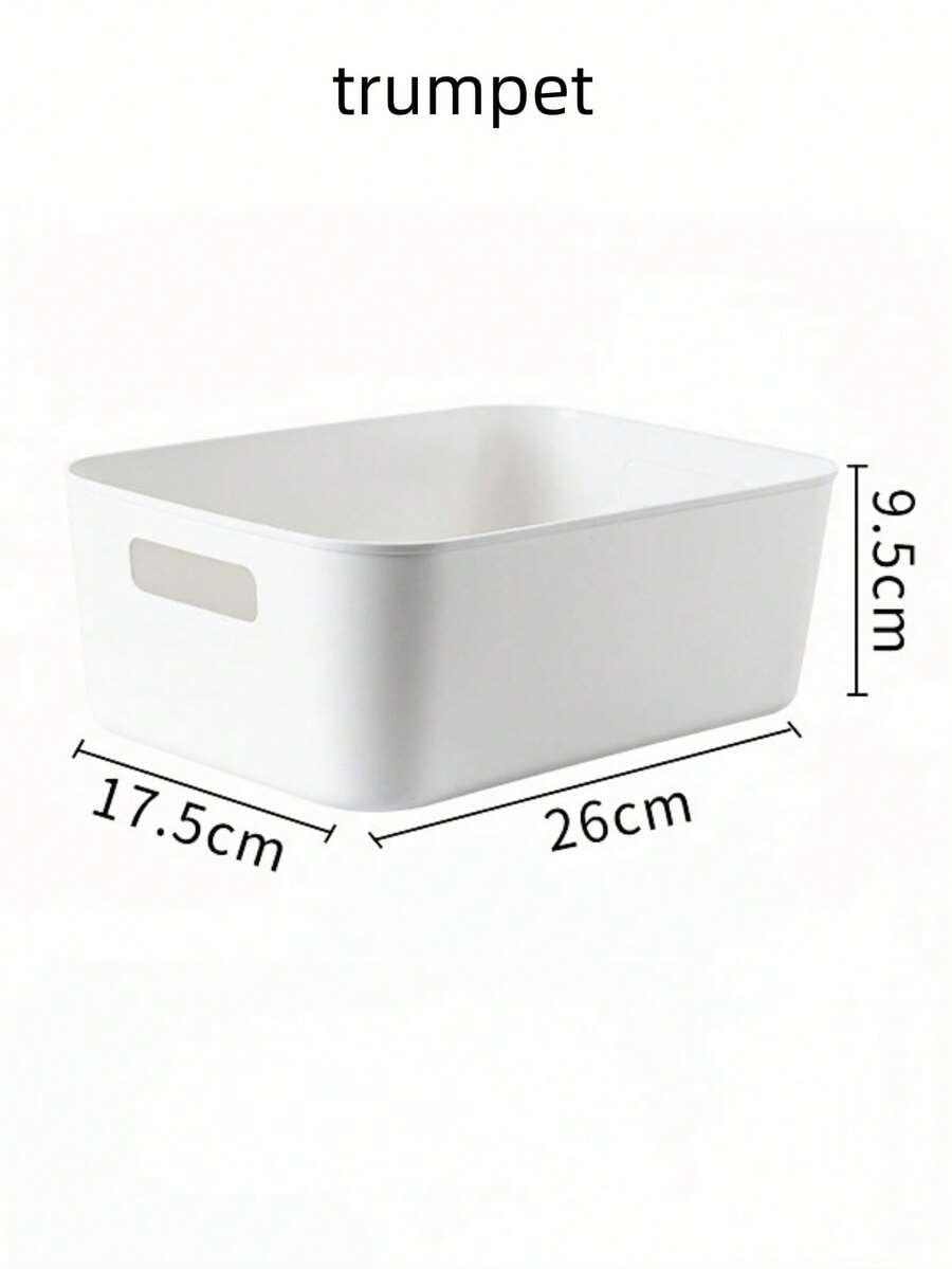 1 pieza Con un contorno blanco puro que resalta la estética minimalista, recupera la pureza del almacenamiento. Su tamaño compacto no ocupa mucho espacio y es muy práctico para organizar artículos como cosas diversas, cosméticos y artículos de papelería. Baño
