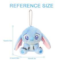 Miniso 1pc  Blue Stitch Series 5 Expression Cartoon Cute Soft Doll Charm (Stitch) For Bag Key Decoration, Gift For Stitch Fans