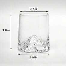 Bicchiere di cristallo da whisky da 8,5 once (241g) per bere bourbon, cognac, whisky scozzese, cocktail