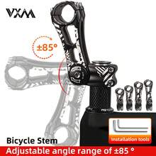 VXM Adjustable Angle Aluminum Alloy Riser Stem For Mountain Bike, Road Bike Handlebar Extender Riser, 31.8mm - Multicolor - View 2