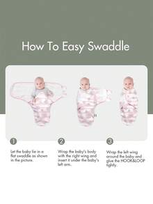 3 Packungen Bio Baby Einschlagdecken zum Schlafen für Neugeborene - Baby Einschlagdecken 0-3 Monate, Baby Einschlagdecke Wickeltuch, für Mund und Hände, Oeko-Tex zertifiziert