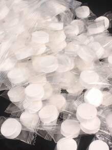 25/50/100 pièces Serviettes jetables compressées, lingettes nettoyantes emballées transparentes, lingettes pour le visage compressées portables pour les voyages, lingettes démaquillantes