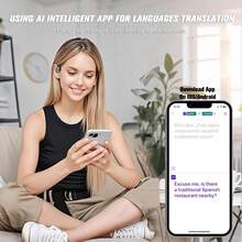 MiniSoo AI Translator Earbuds Real Time, 144 Languages Translation Headphones. If You're Looking For Some Open-Ear Headphones, This Is The Perfect Time To Buy Them. You Can Use Them For Up To 28 Hours With The Charging Case. - 紫羅蘭色 - 查看 9