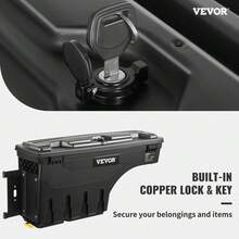 Truck Bed Storage Box Toolbox Fits 2019-2020 Chevy GMC Sierra Left 25L - 1 - View 2