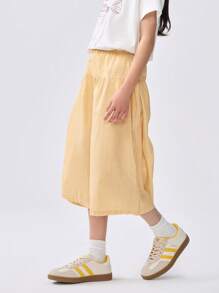 Balabala Pantalones de descanso versátiles para niñas, suaves y con estilo para el verano