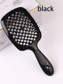 1pc/2pcs Grid Comb, Smooth Hair Comb, Dry And Wet Dual-Use Hair Comb, Scalp Massage, Fluffy Styling Hollow Comb, Suitable For Hairstyle Manufacturing, Scalp Massage, Male And Female Use - Multicolor - View 5