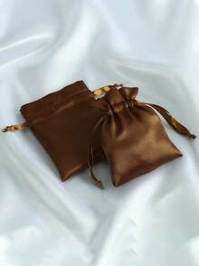 10pcs Imitation Silk Drawstring Pouch Bags - Multicolor - View 8