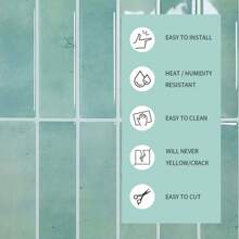 1/10/20pcs 3D Crystal Epoxy Wall Sticker, Waterproof Oil Proof Heat-Resistant Self-Adhesive Mosaic Style Panel For Kitchen, Living Room, Bathroom, Corridor, Office, Home And Dormitory Decor Room Decor Home Decor Wallpapers Wall Paper Wallpaper Wall Stickers Wall Decor