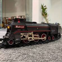 Vintage 627A Steam Train Set | 3 Steam Modes & Expandable Railway Tracks | Realistic Train Whistle Sound | Safe STEM Toy Gift For Boys Ages 3-8 - 老式 627A 蒸氣火車 - 查看 2