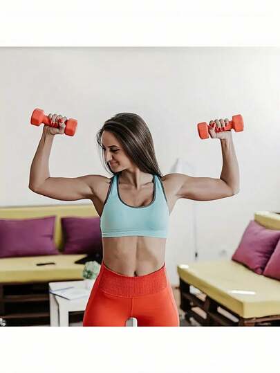 1 buc. Halteră Echipament de fitness pentru sală de acasă Kettlebell Gantera din fontă Yoga Exercițiu antrenament pentru brațe - Gantera din fontă cu acoperire din plastic mat, design în formă de hexagon pentru a preveni rularea și alunecarea - mai multe specificații disponibile pentru a satisface diferitele nevoi de intensitate de antrenament