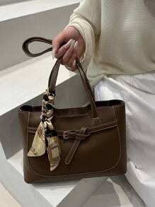 Nuova borsa da donna elegante e versatile, tinta unita, stile lussuoso