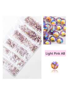 1728 Pcs Flat Back Crystal Glass Nail Art Rhinestones. 4#-12# 6 Sizes Mix DIY Decorations For Nails, Clothes, Bags, Hair Accessories, Cars, Beddings, Pendants, Etc. Suitable For Teenage Girls, Women Nail Art, Eye Makeup, Face Stickers, Jewelry Decoration Flat Back Rhinestones. 6 Bags Of Crystal Glass Flat Back Rhinestones. Nail Charms Nail Gems Nail Supplies