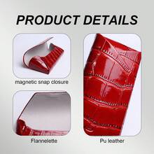 A Luxurious Handmade Storage Box For Reading Glasses And Myopia Glasses. Made Of High-Grade PU Leather, It's Unisex! Sturdy And Protective, It Keeps Your Lenses Organized And Easily Stored, Making It A Must-Have For Everyday Business Travel! - Regular - View 5