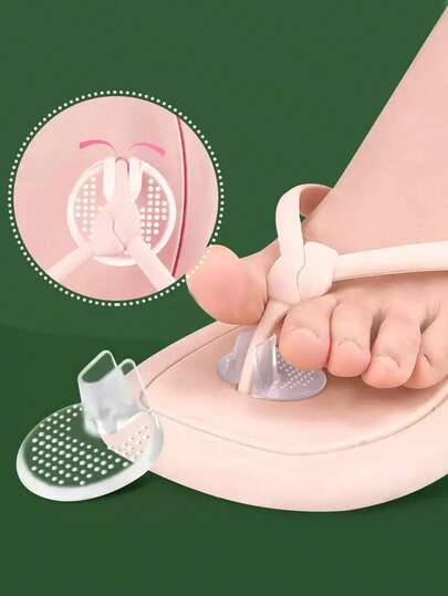 1 Paio/2 Paia di molletta per Dita dei Piedi Trasparenti in Silicone per Sandali, Cuscinetto Morbido per Avampiede, Anti-Pizzicamento, Forniture per il Ritorno a Scuola, Accessori per Stivali per Scarpe da Donna