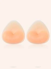 1 Par de Enchimentos de Sutiã de Silicone Reutilizáveis - Almofadas Push-Up Invisíveis para Roupas de Banho e Lingerie, Realçadores Macios e Grossos para Elevação Natural do Busto, Ideal para Biquínis, Vestidos e Looks com Alças