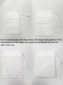 100/200 pièces Sachet de thé multi-usage épaissi, sac filtrant non tissé jetable de taille multiple avec cordon de serrage, sachet de thé, sachet de décoction de médecine chinoise, sachet de soupe, sachet de marinade d'assaisonnement, sachet de thé aux fleurs, sachet de bain de pieds, sachet d'épices, sachet anti-moustiques