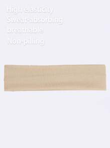 Bandeau de sport extérieur, bandeau absorbant la sueur pour le fitness et la course, casual, simple, , à haute élasticité et respirant, bandeau de couleur bonbon, bandeau de yoga absorbant la sueur, bandeau turban